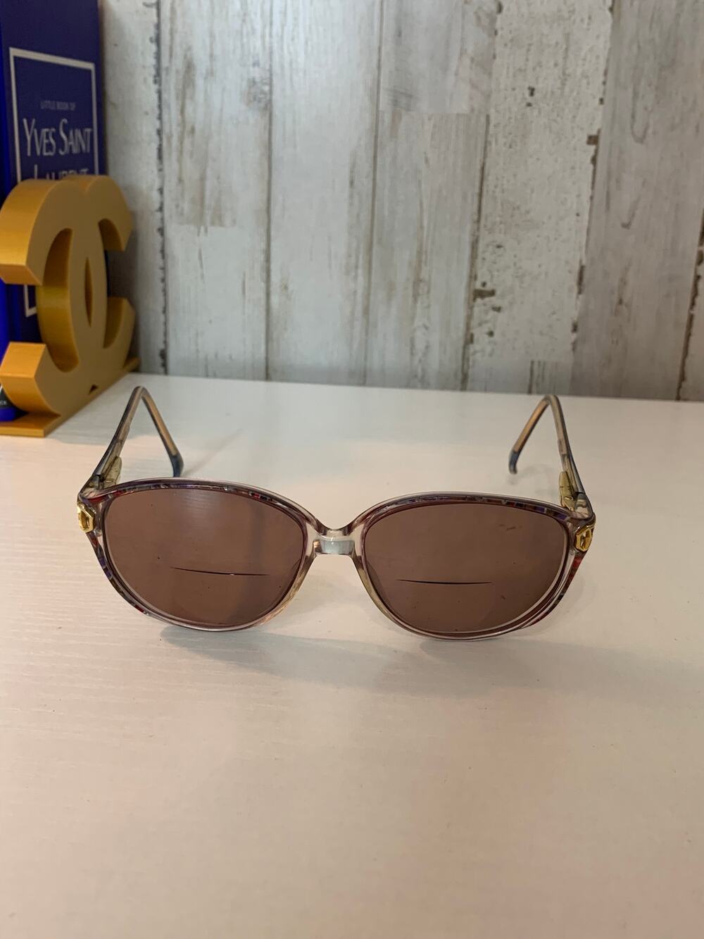 Lorna Silhouette Vintage Oval Prescription Sunglasses Womens Brown Lenses